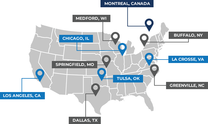 IPAC heat exchanger sales and support coverage across the United States and Canada