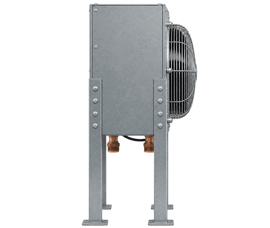 IPAC A Series air-cooled aftercooler, fan-guard model side view