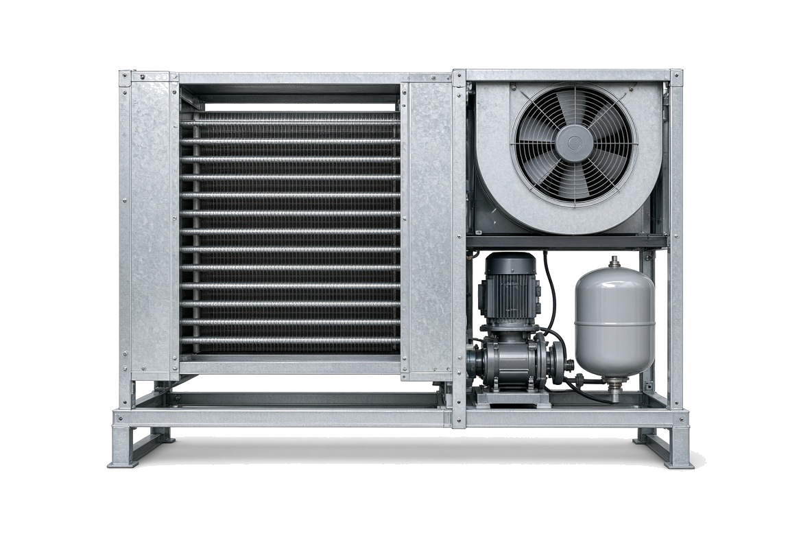 IPAC WAC closed-circuit cooler, side view
